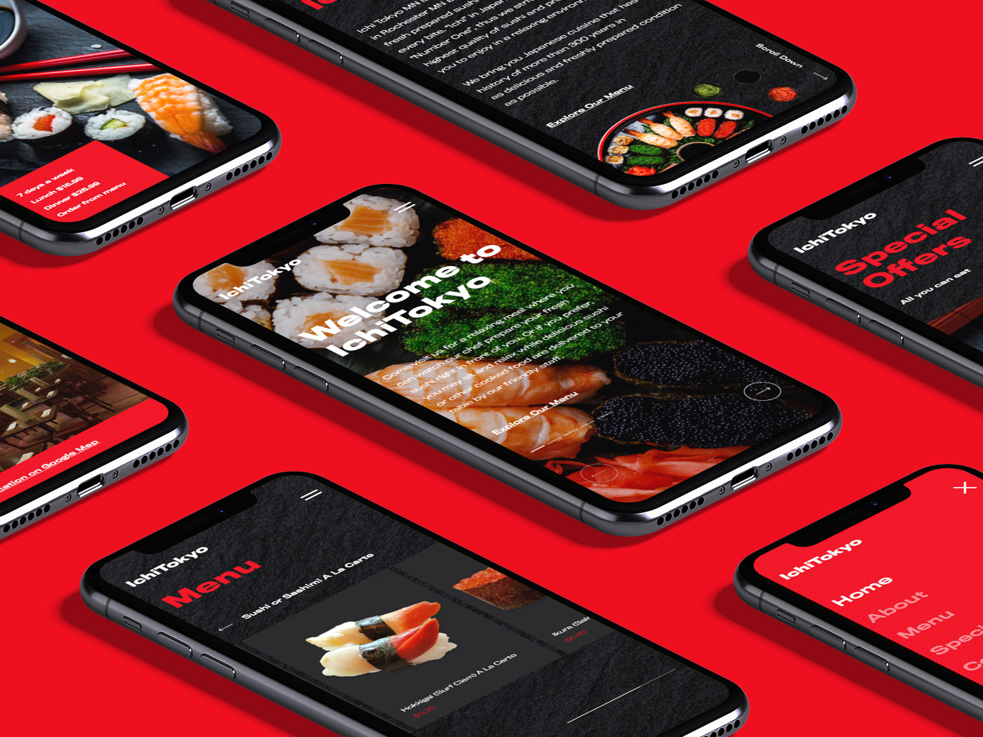 Isometric iPhone X Mockup Vol.3 by Anthony Boyd Graphics